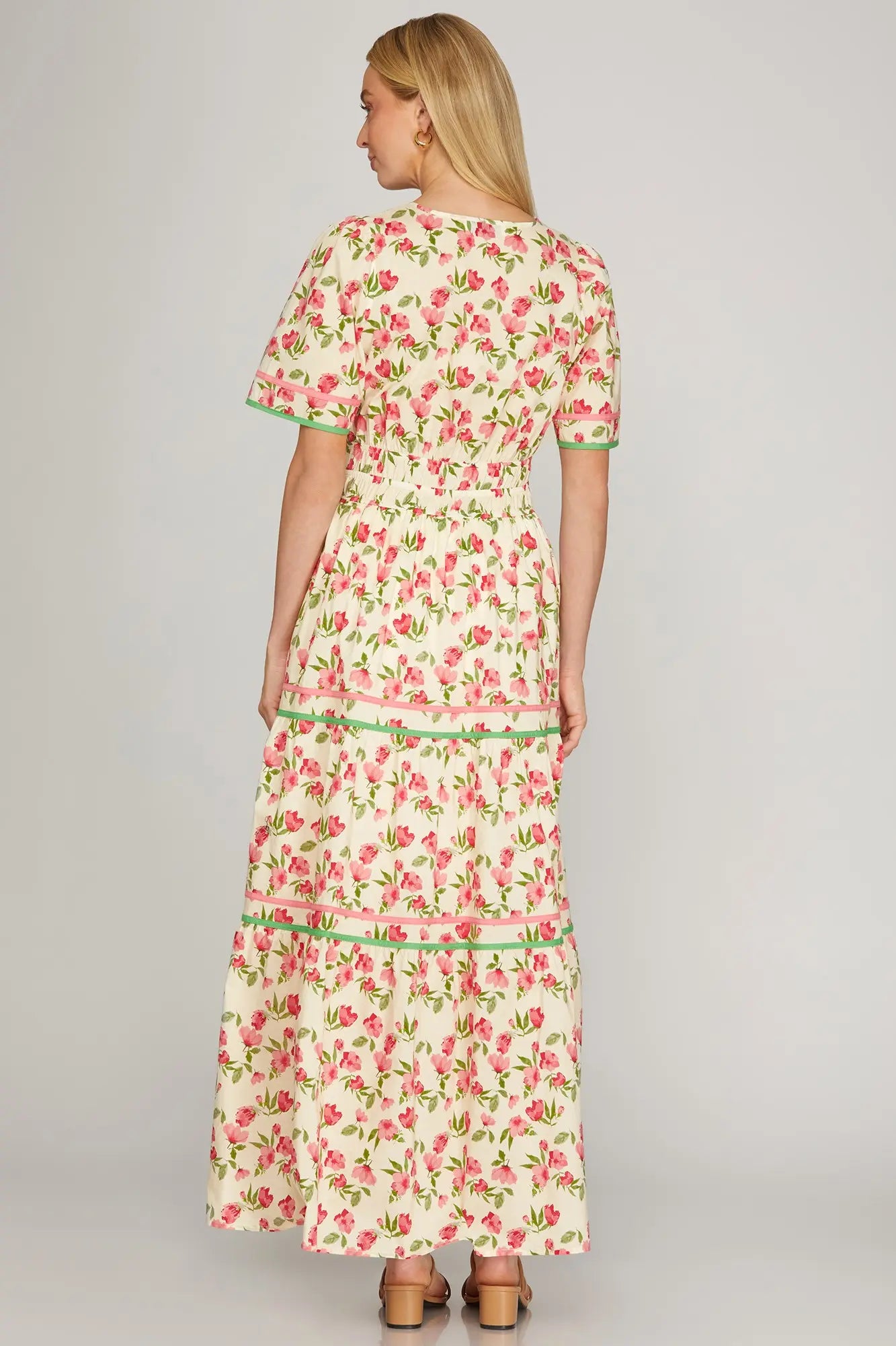 Pink Tulip Tiered Maxi Dress