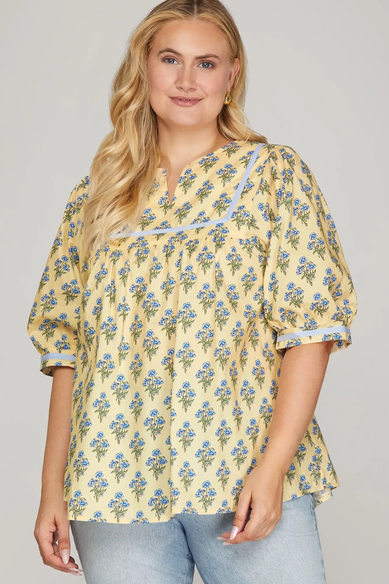 Wildflower Sky Top | Vanilla