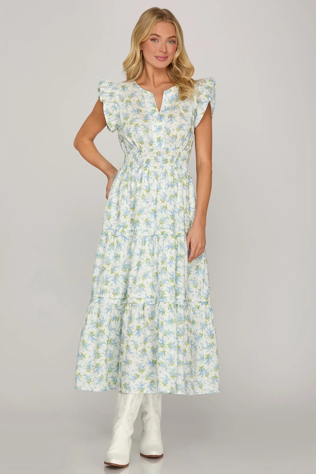 Blue Bonnet Maxi Dress *FINAL SALE*