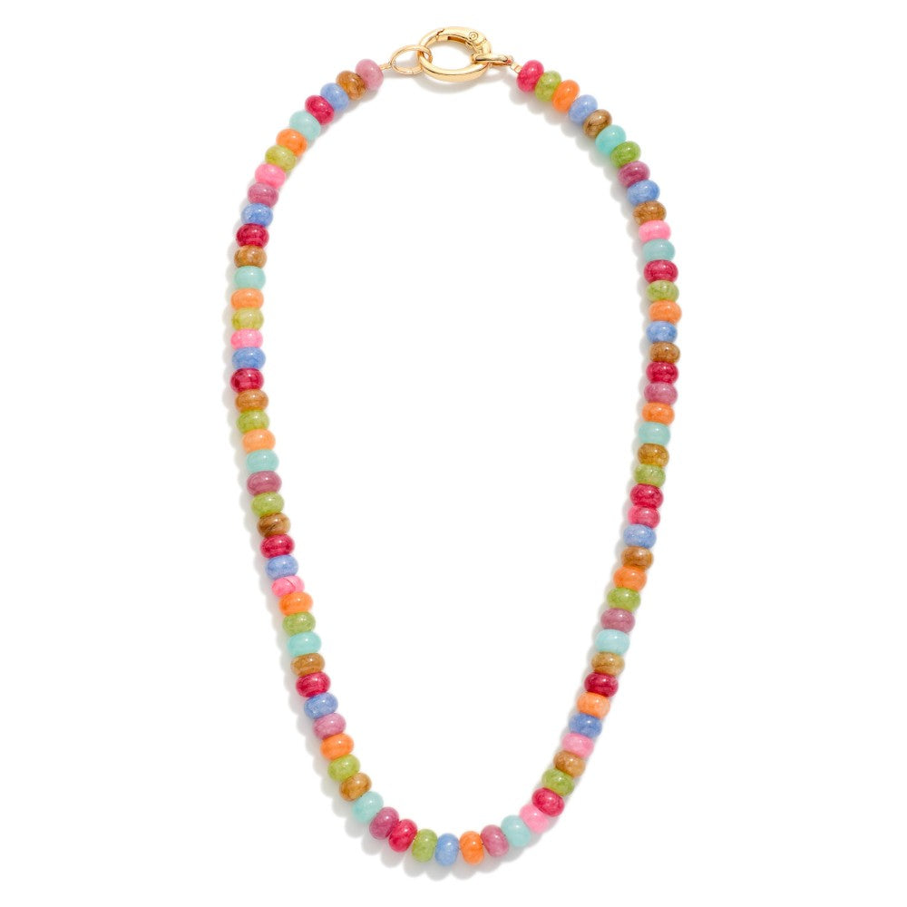 Rainbow Candy Bead Necklace
