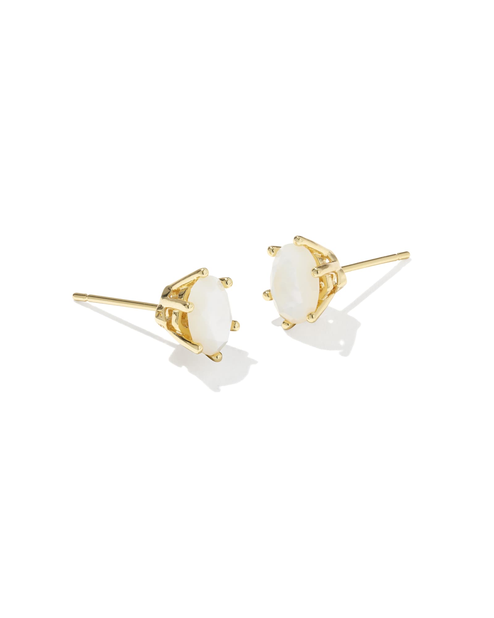 Kendra Scott stud earrings with ivory stones