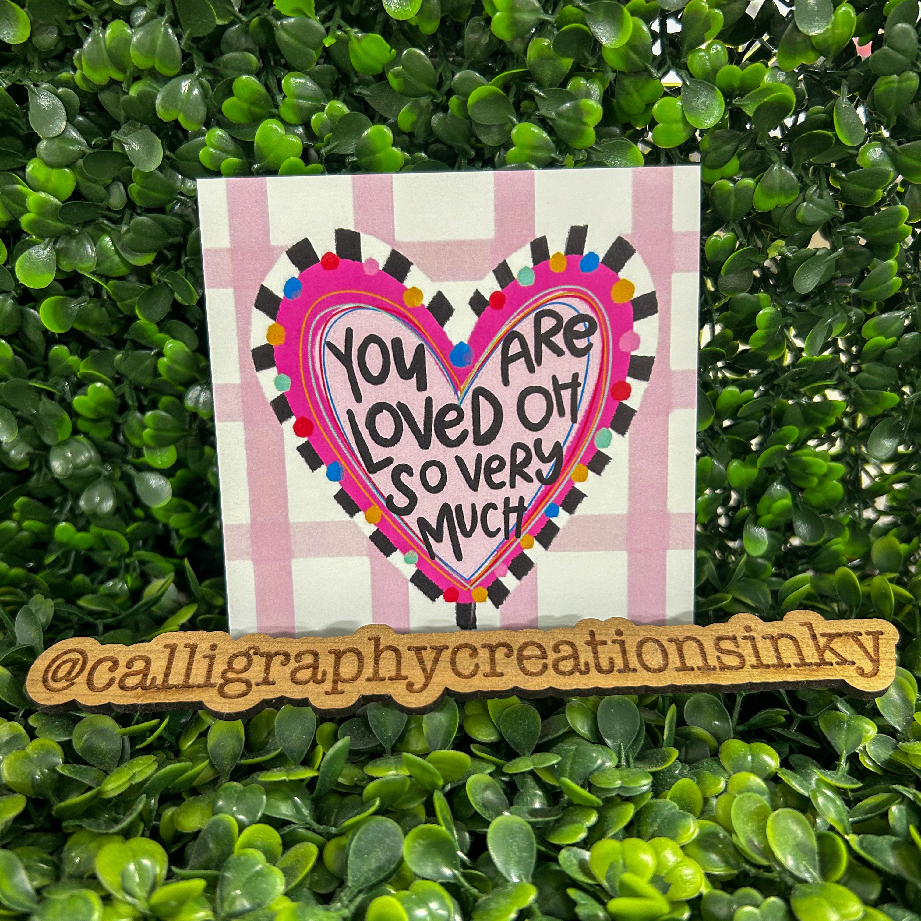 Paper frame insert with heart