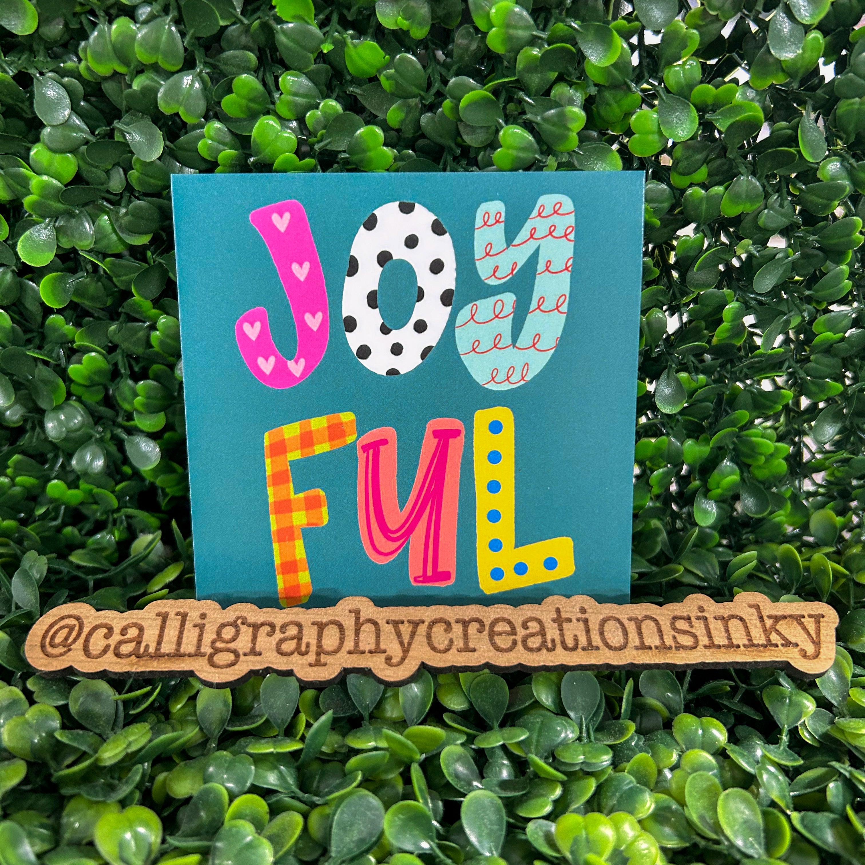 Paper frame insert with designed letters