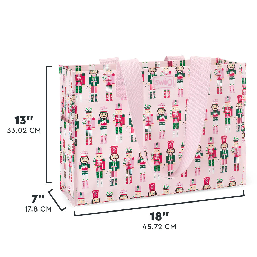 Sugar Plum Soldiers Swig Large Reusable Bag