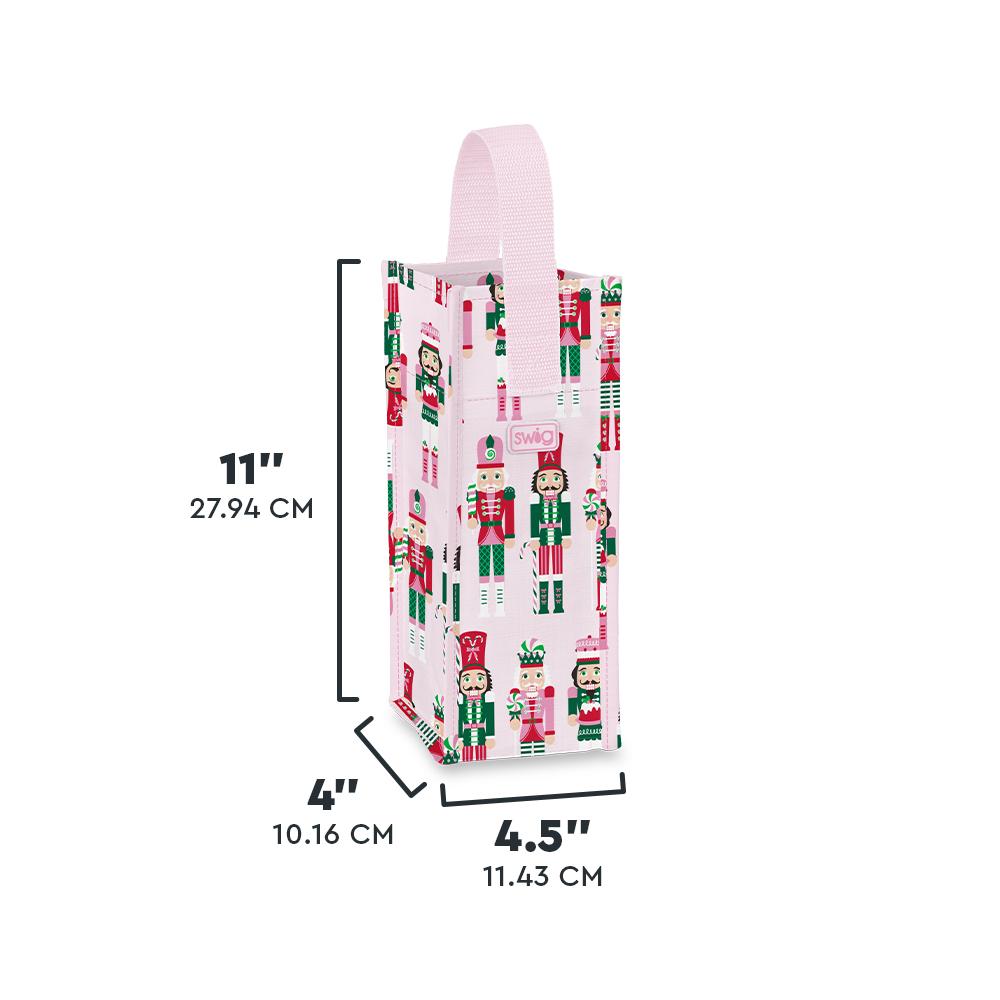 Sugar Plum Soldiers Swig Reusable Wine Gift Bag
