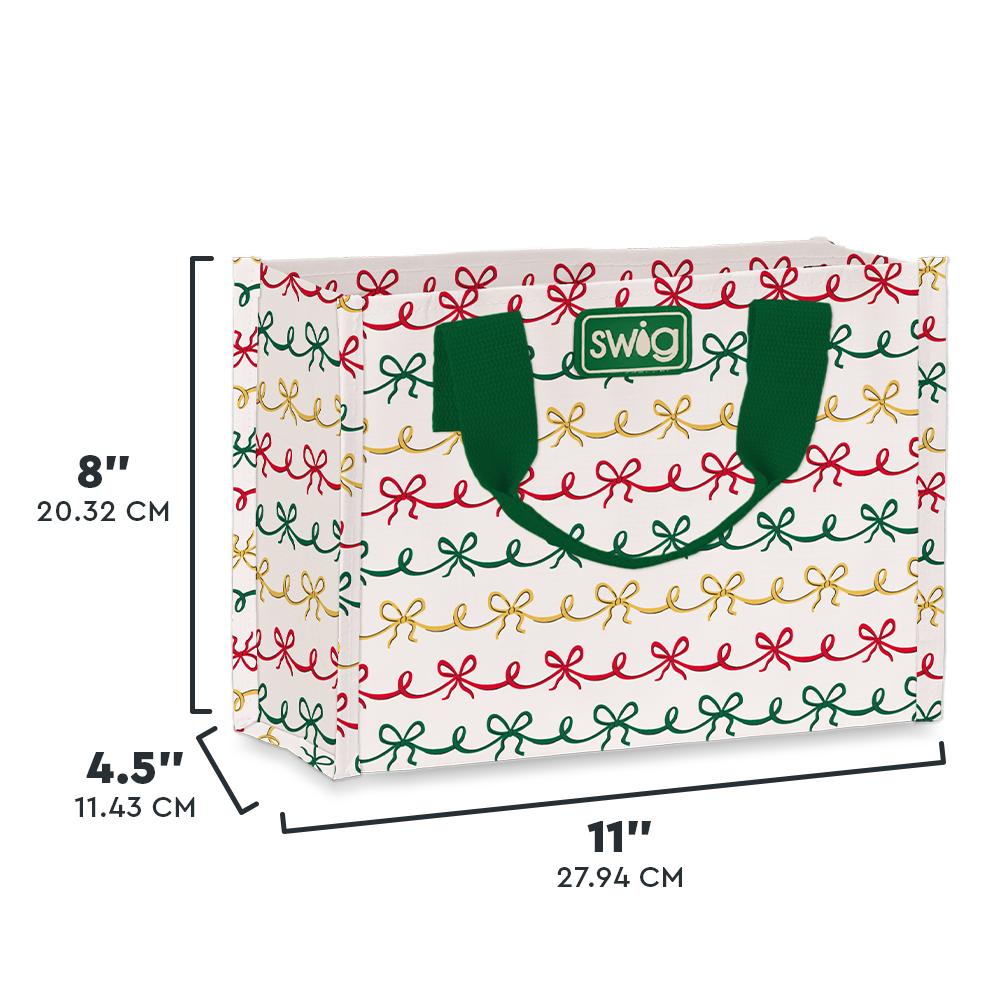 Christmas Bows Swig Small Reusable Bag