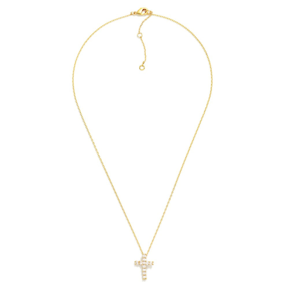 Dainty Gold Cross Necklace