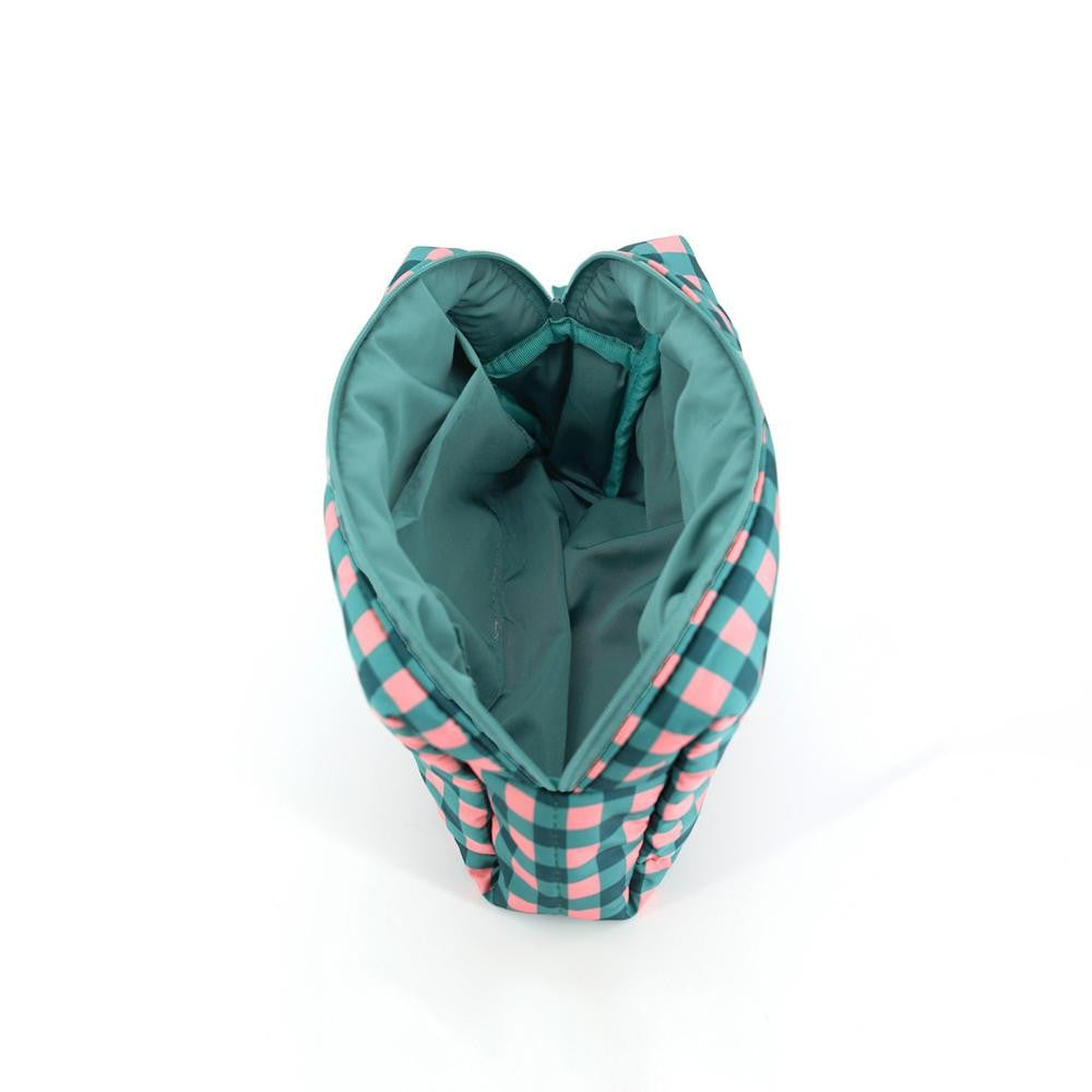 Pink/Green Puffer Pouch