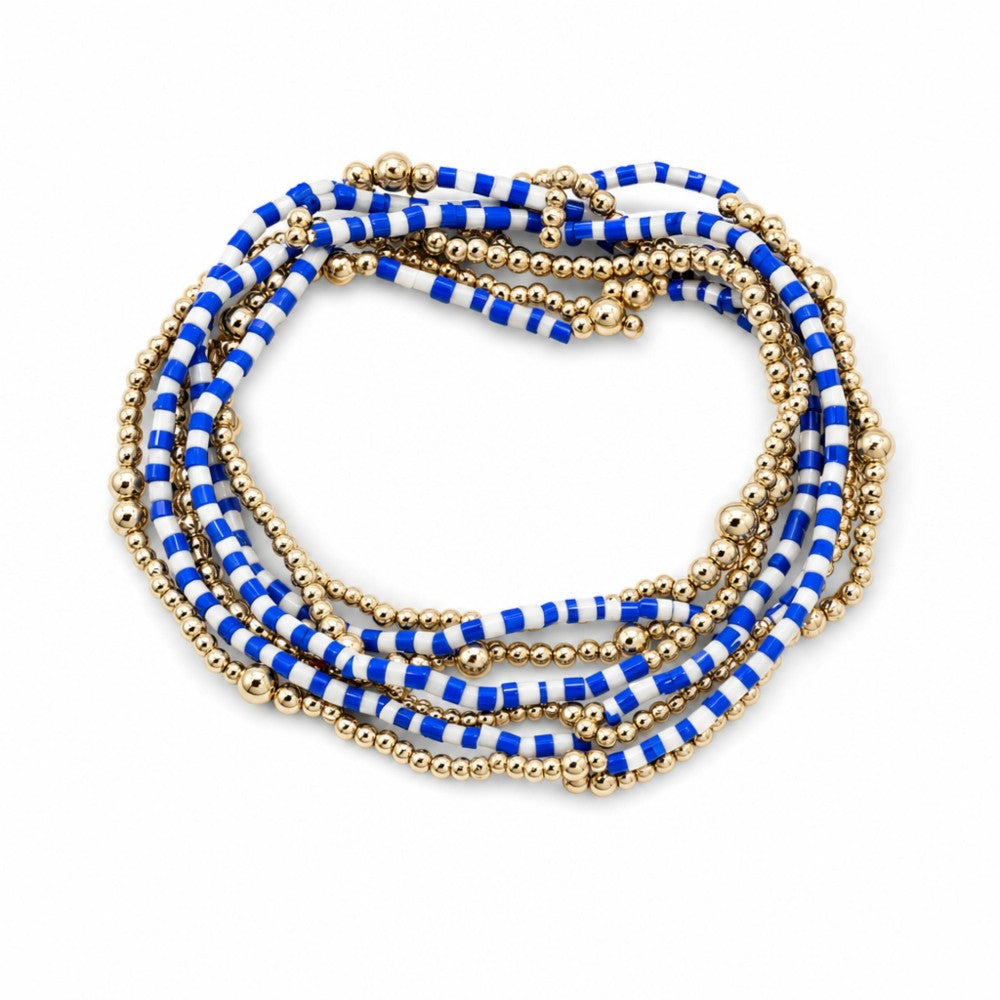 Set of 9 heishi bracelets