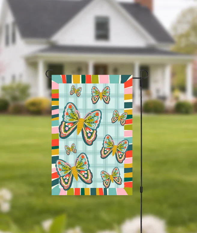 Butterfly Garden Flag