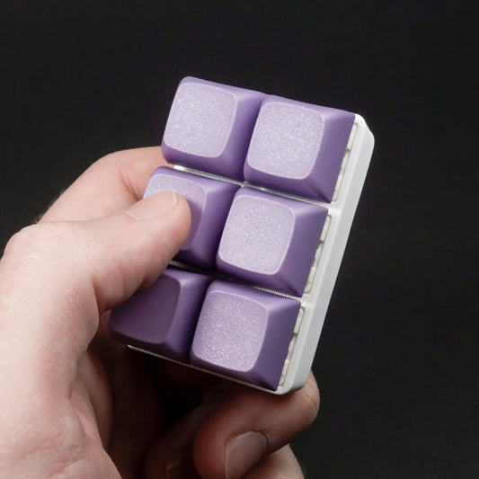Purple • 6-Piece Mechanical Fidget Keychain