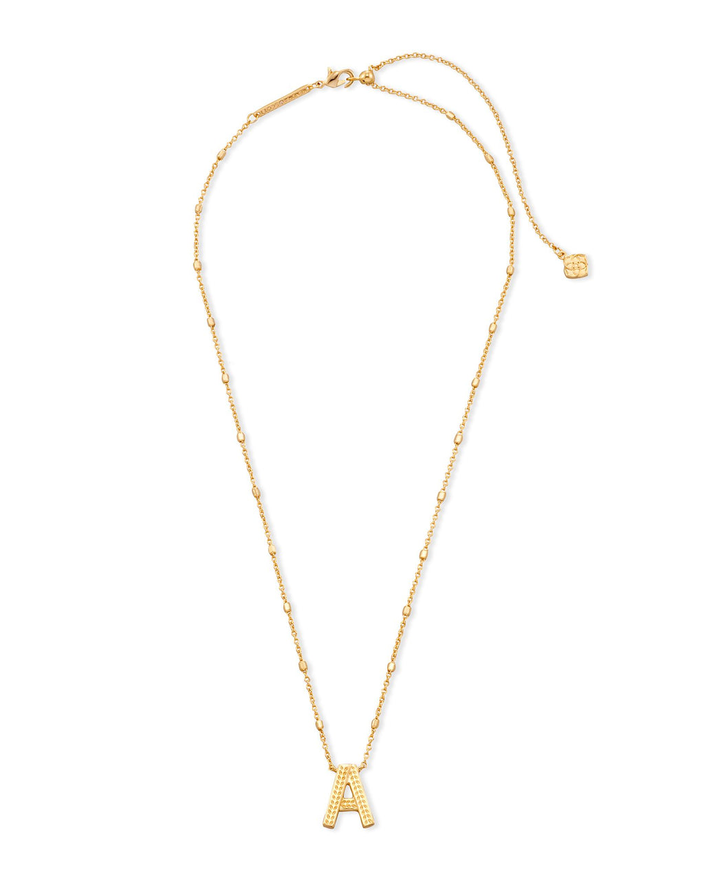 Kendra Scott Letter A Pendant Necklace - Gold Metal