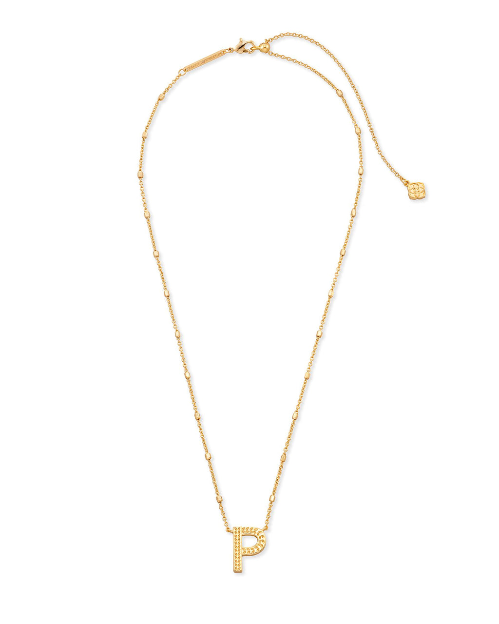 Kendra Scott Letter P Pendant Necklace - Gold Metal