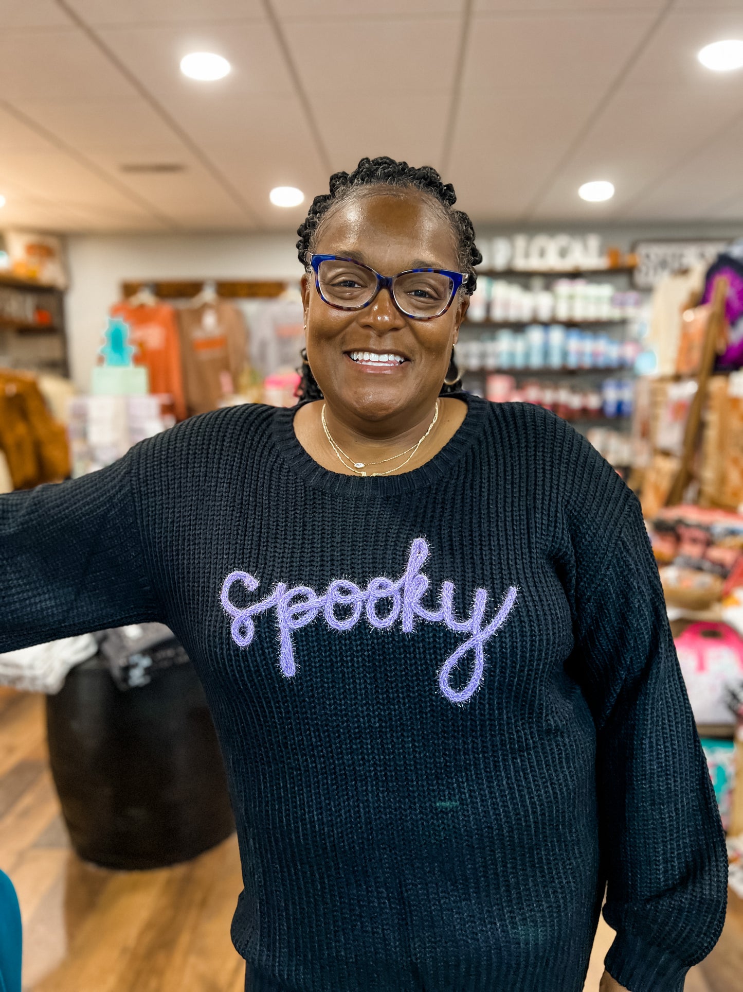 Spooky Embroidered Sweater