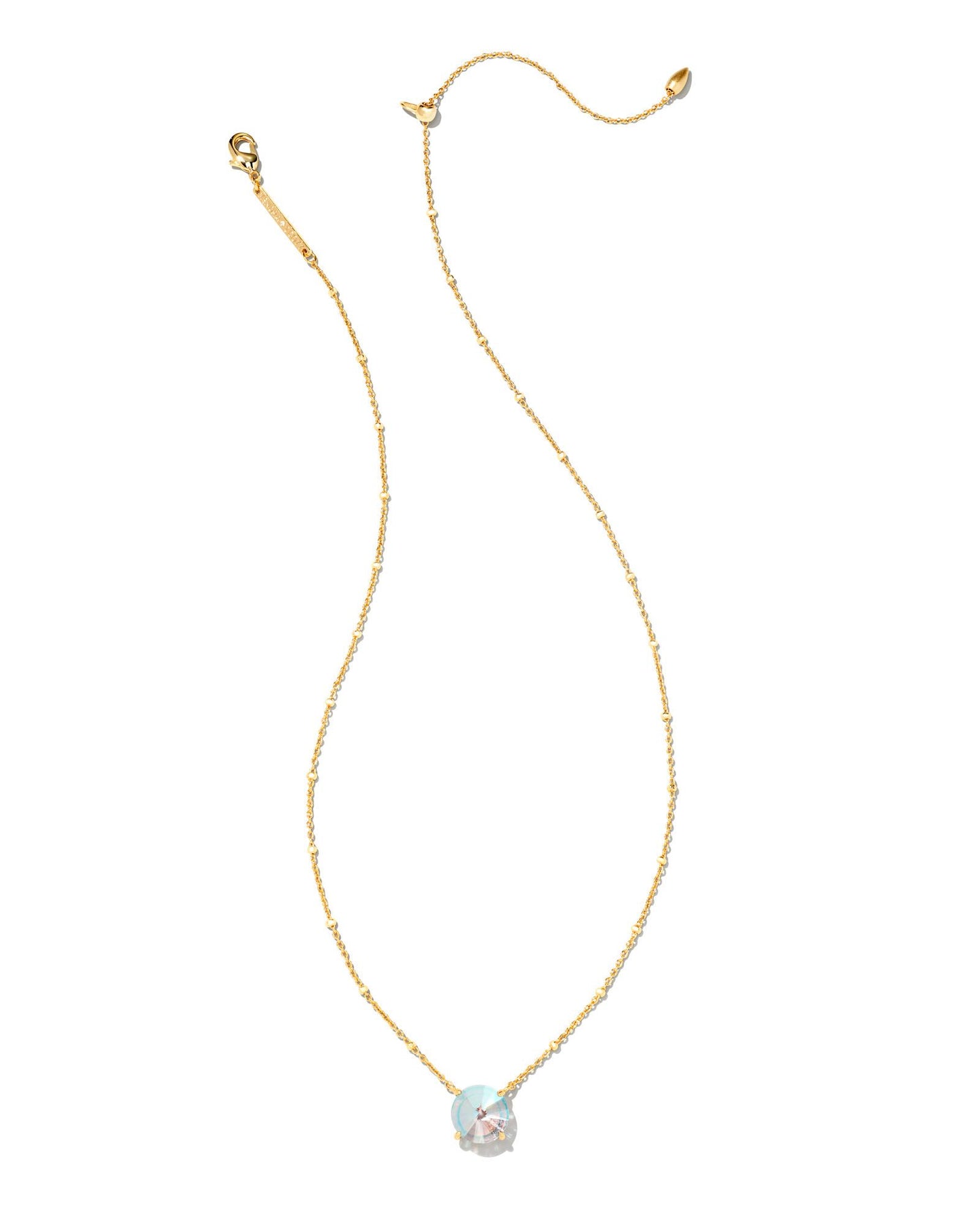 Kendra Scott Jolie Pendant Necklace - Gold Dichroic Glass
