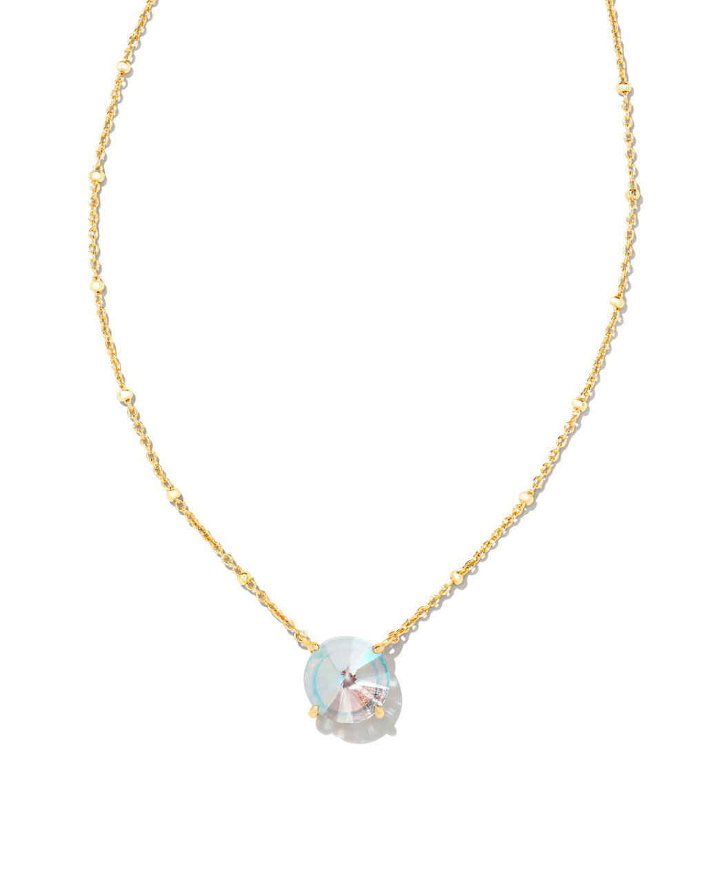 Kendra Scott Jolie Pendant Necklace - Gold Dichroic Glass
