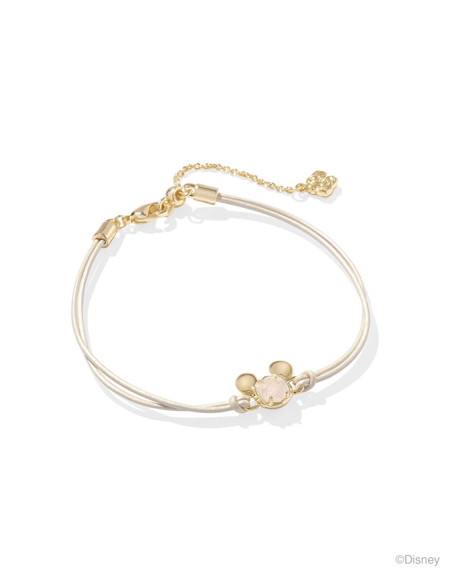 Disney | Kendra Scott Mickey Mouse Corded Bracelet - Gold Iridescent Drusy