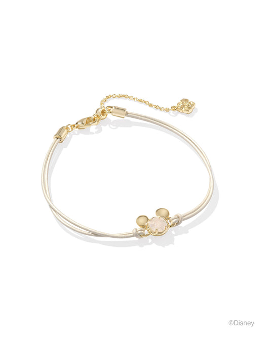 Disney | Kendra Scott Mickey Mouse Corded Bracelet - Gold Iridescent Drusy