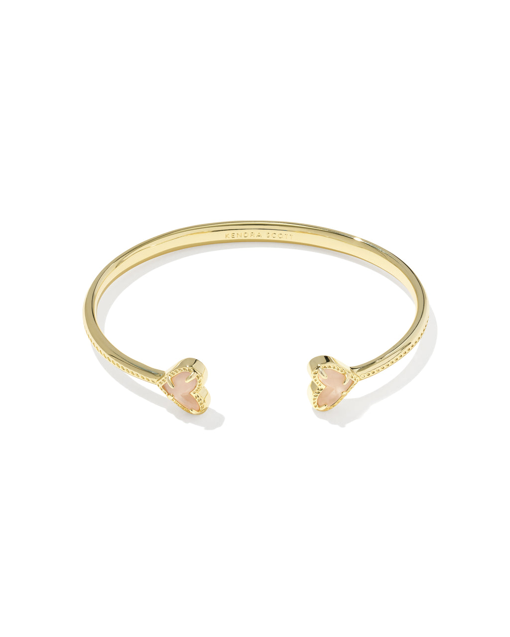 Kendra Scott bracelet with rose quartz hearts