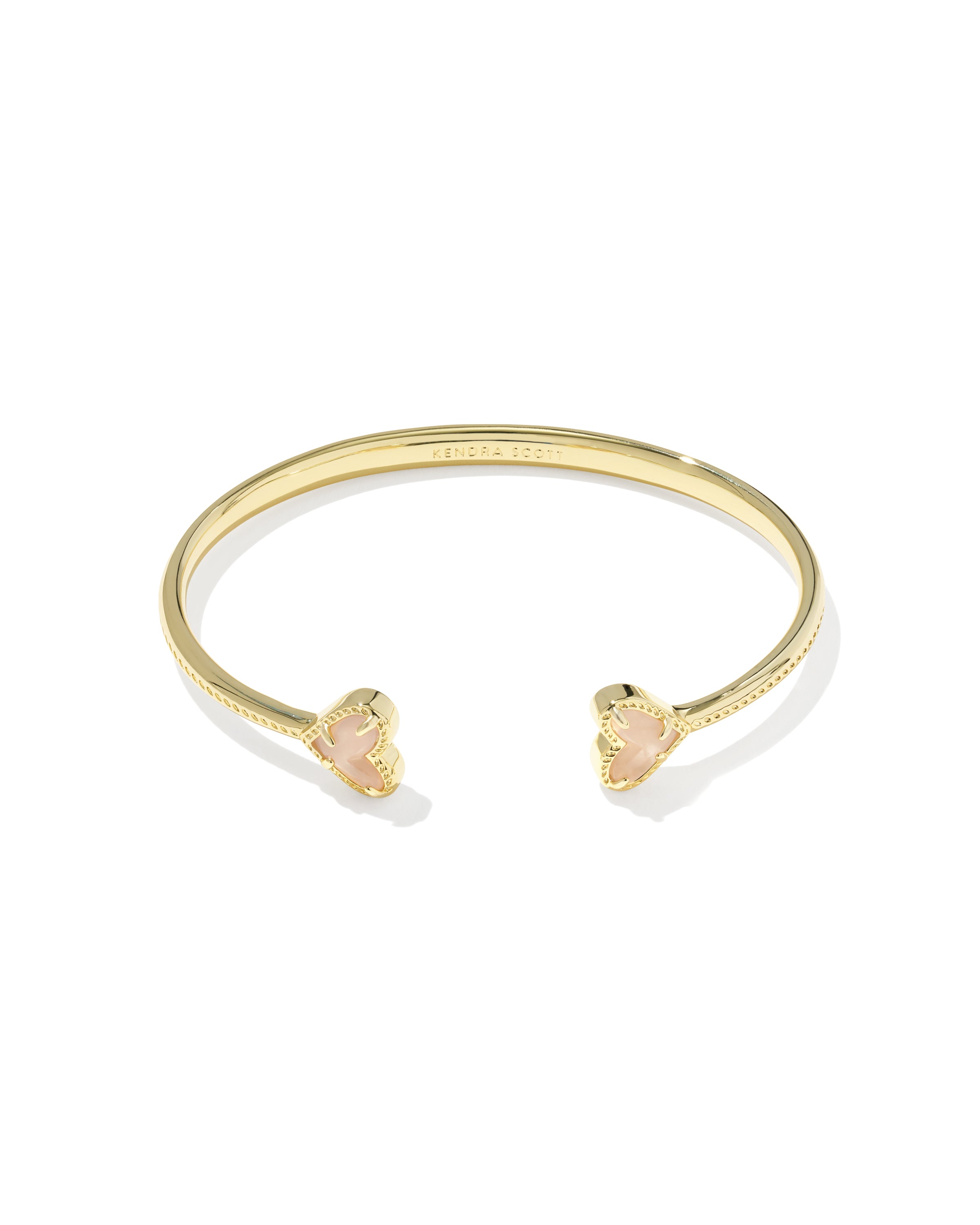 Kendra Scott bracelet with rose quartz hearts