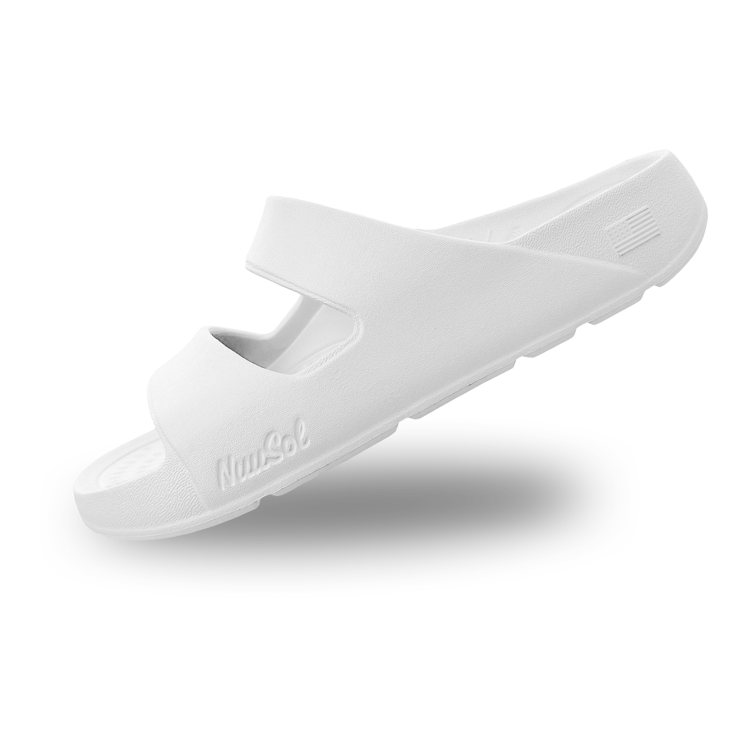 White two strap sandals