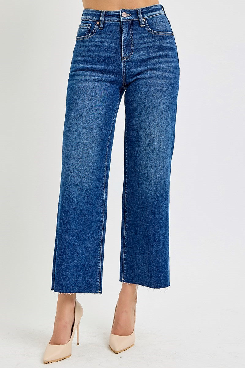The Willow Wide Leg Risen Crop Jeans