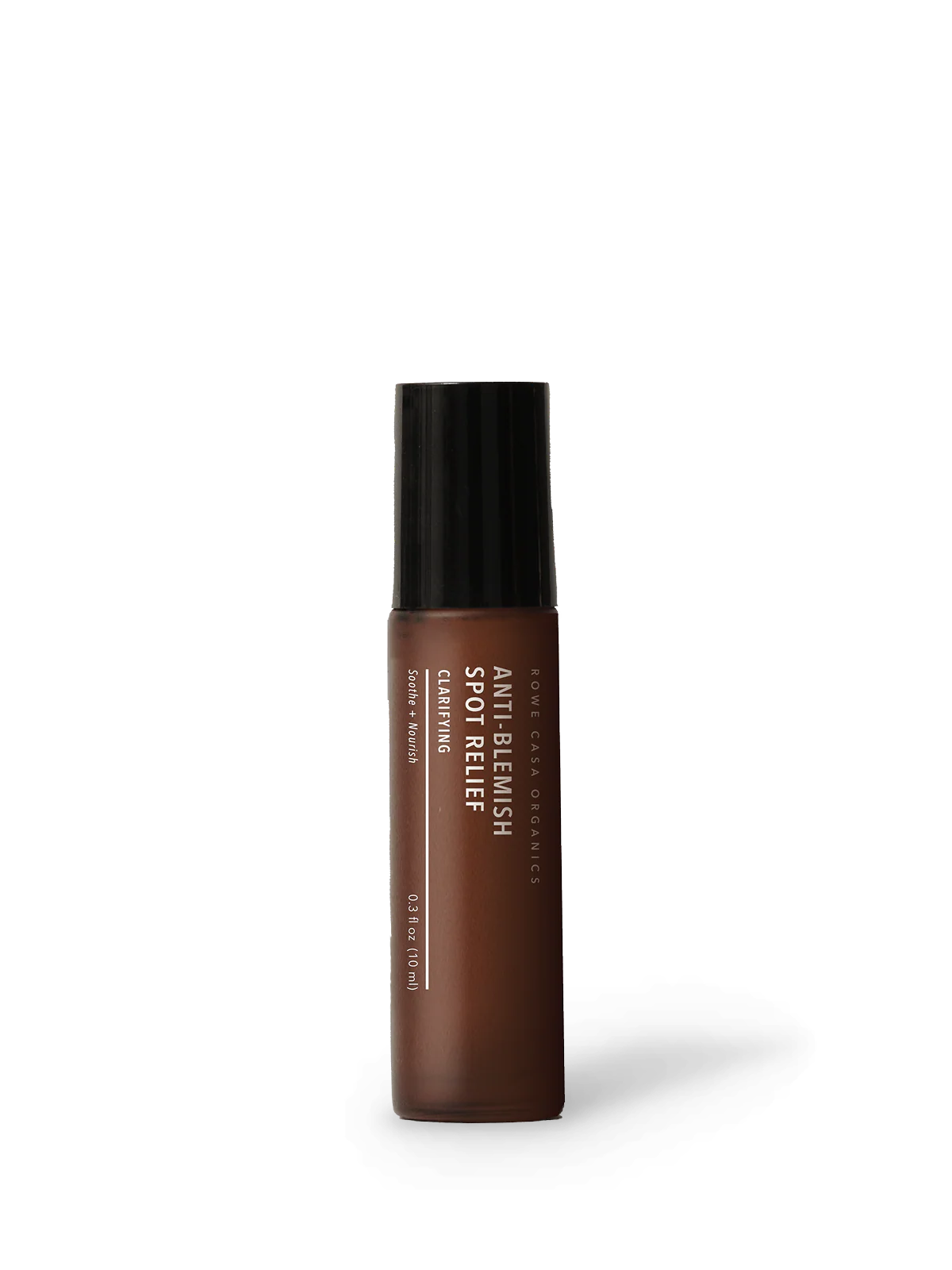 Skincare bottle labeled 'Anti-Blemish' on a white background