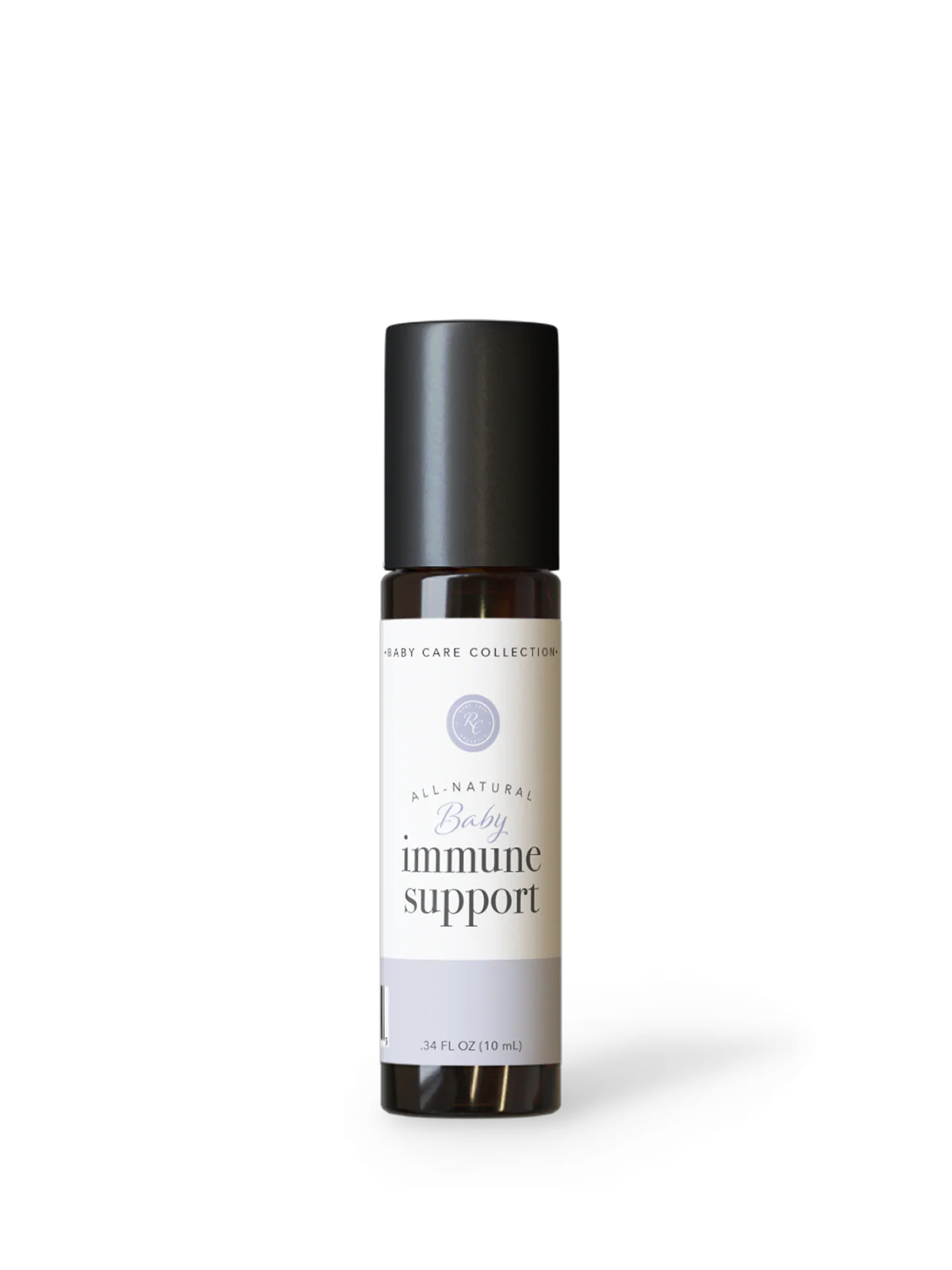 Bottle of immune support supplement on a white background