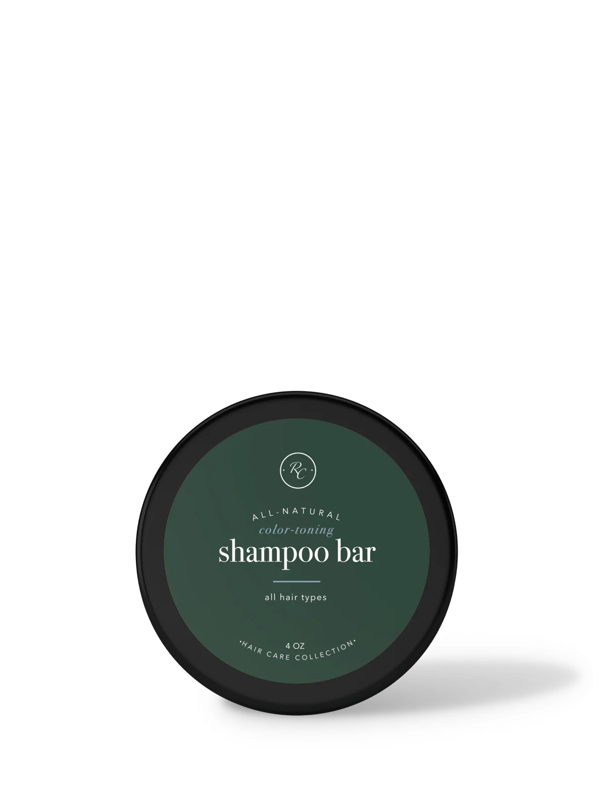 Color toning shampoo bar with Rowe Casa branding on a white background.