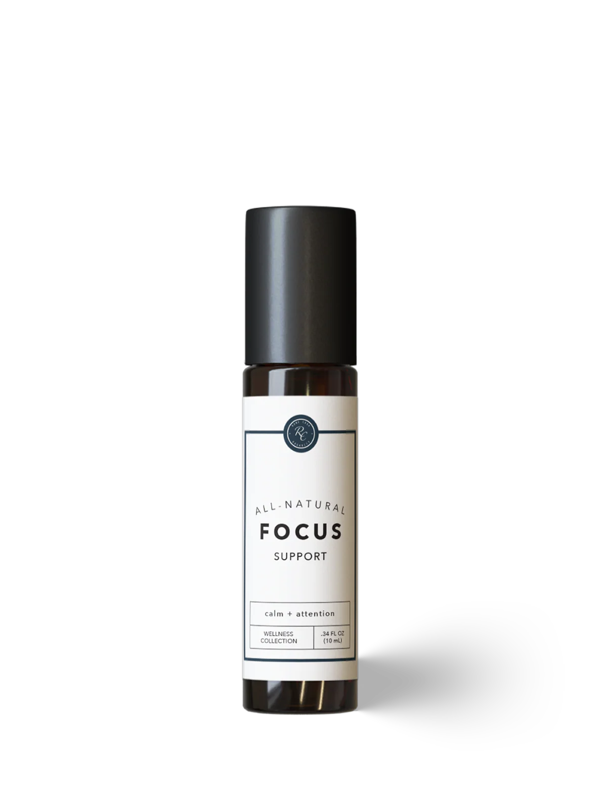 Bottle labeled 'All-Natural Stress Relief' on a white background