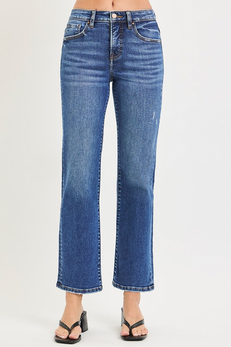 Blue jeans on a white background