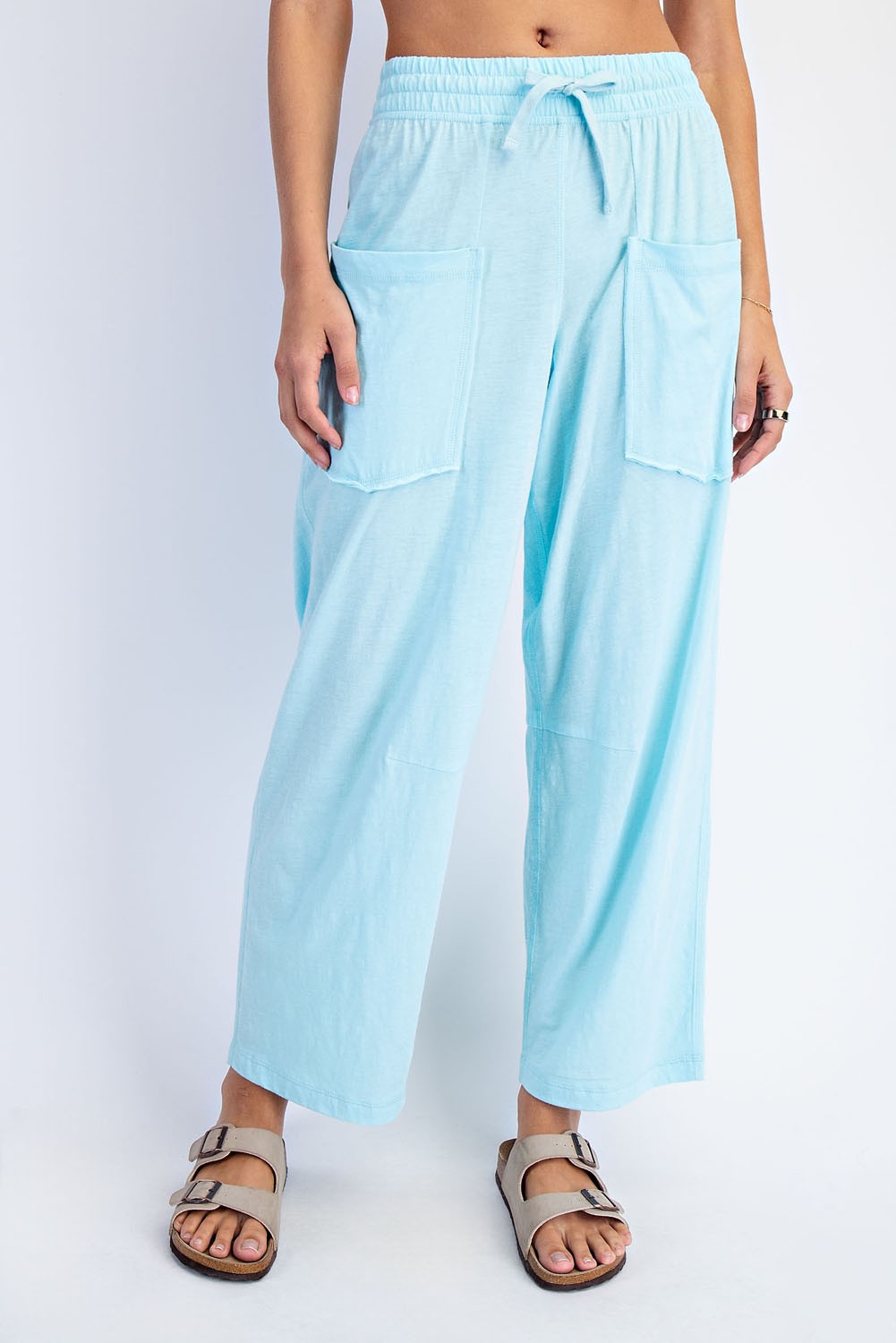Fresh Blue • Cotton Barrel Pants