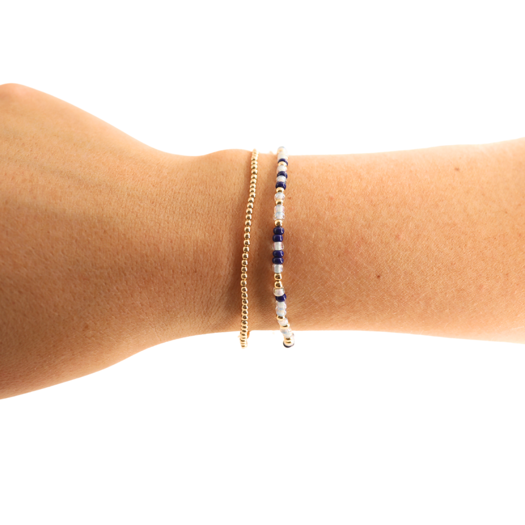 No Blues Here Sprinkle Bracelet: Standard 6.75 inch | Beaded Blondes