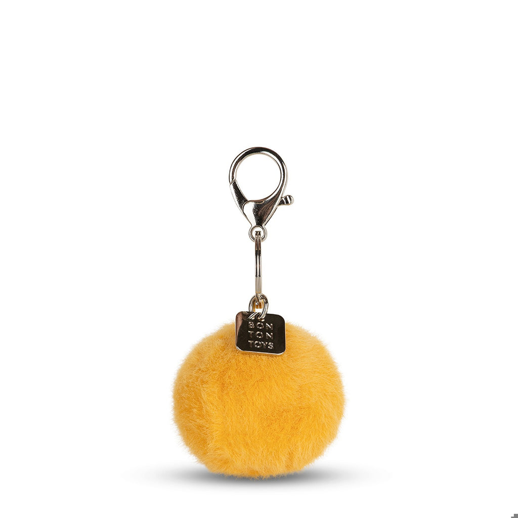 Smiley Keychain ECO Fuzzy Yellow - 2"
