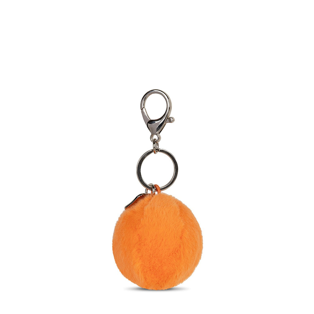 Smiley Keychain ECO Fuzzy Orange - 2"