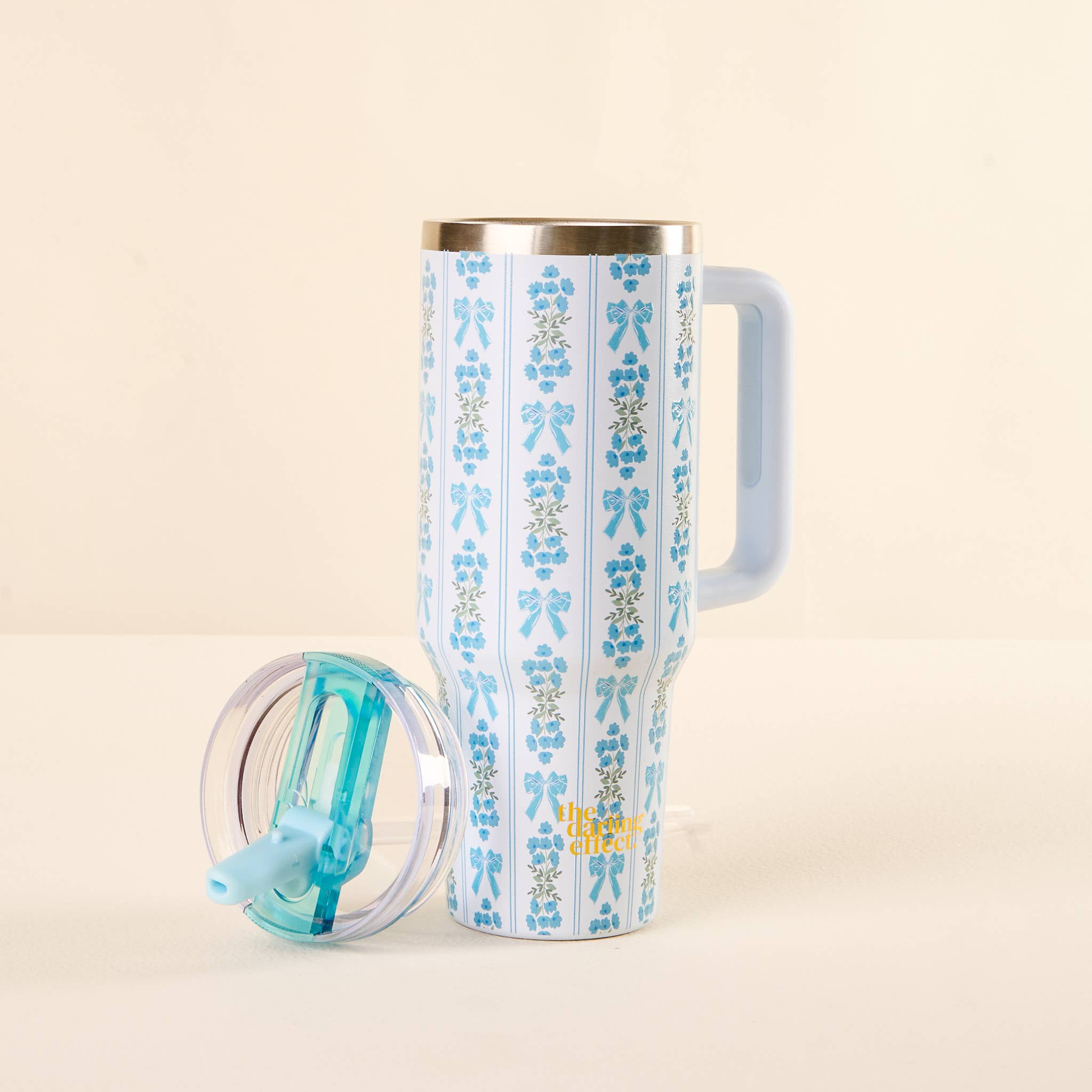 Blue | Oh So Fancy 40 oz Lifestyle Flip Straw Tumbler