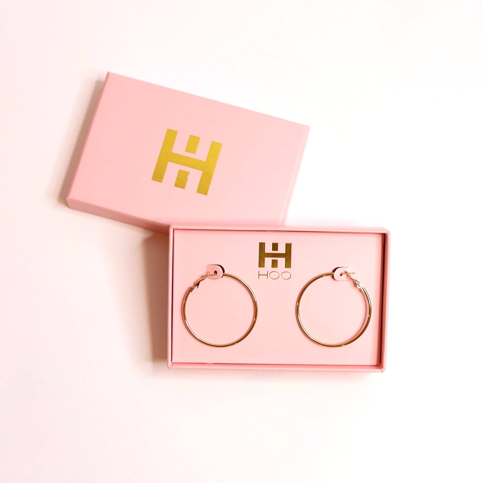 The Holly Hoop - 1.5" : Yellow Gold