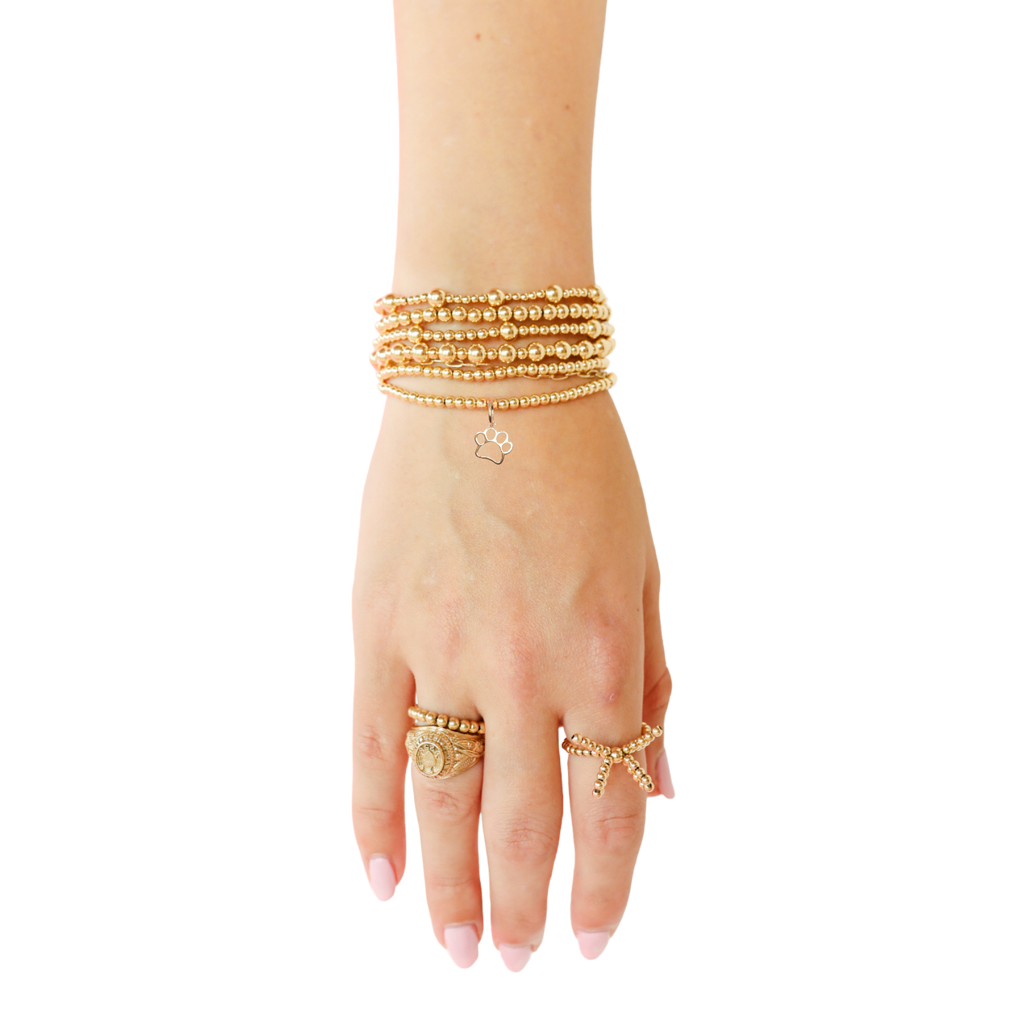 Gold Paw Charm (Interchangeable) | Beaded Blondes