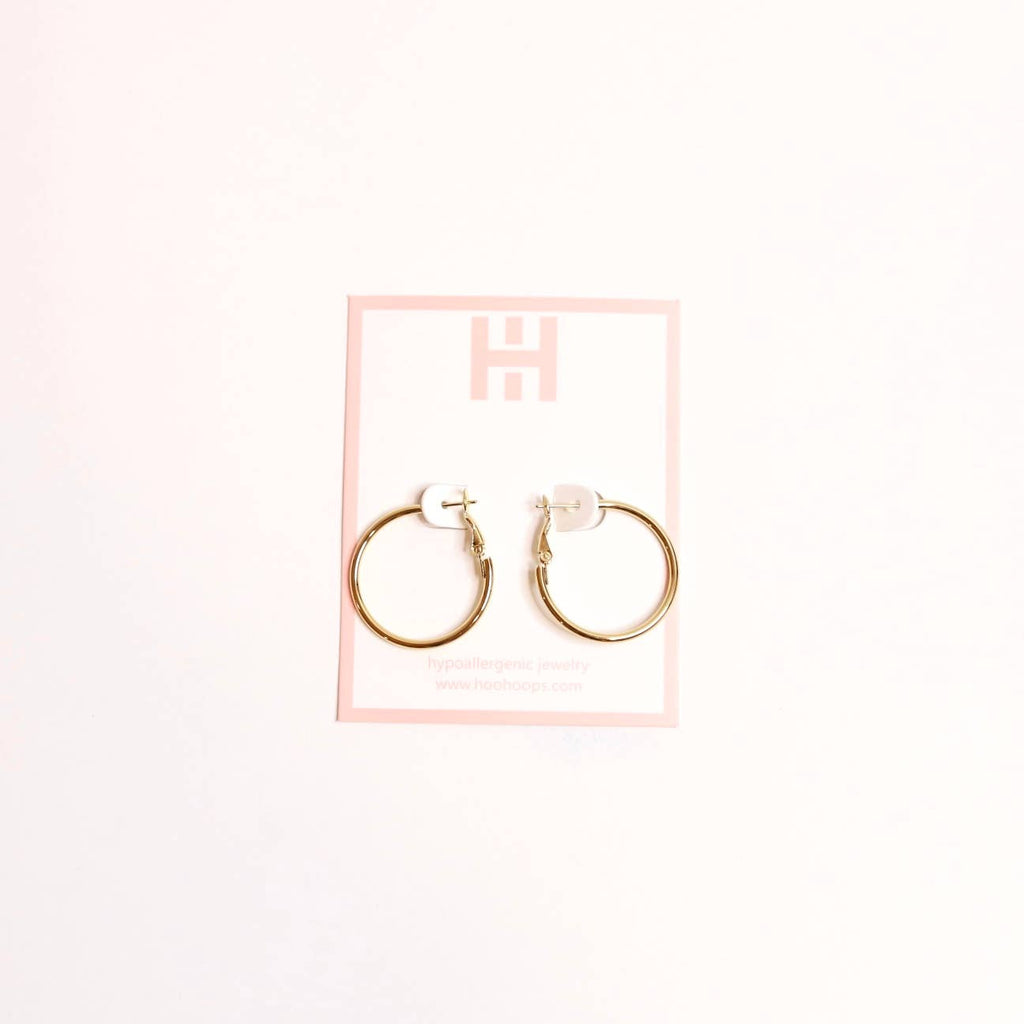 The Holly Hoop - 1" : Yellow Gold