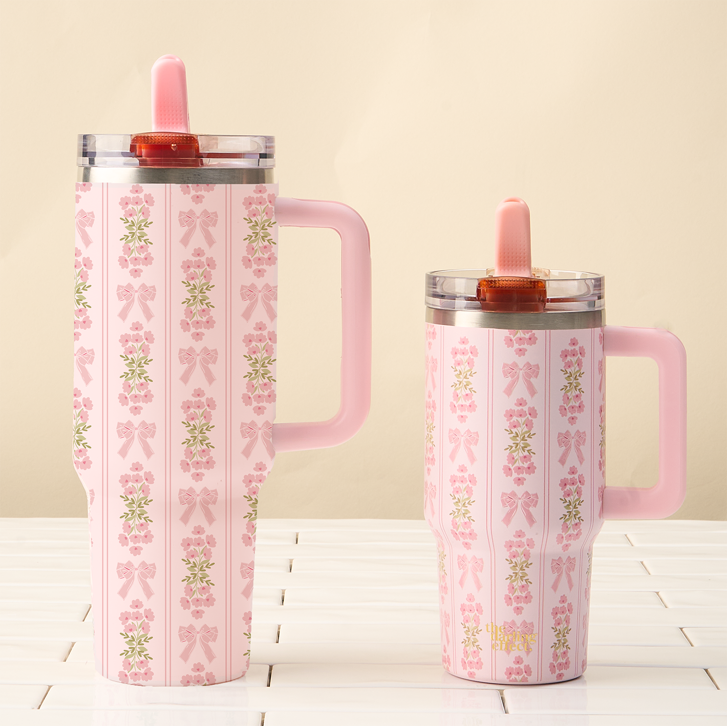 Pink | Oh So Fancy 40 oz Lifestyle Flip Straw Tumbler