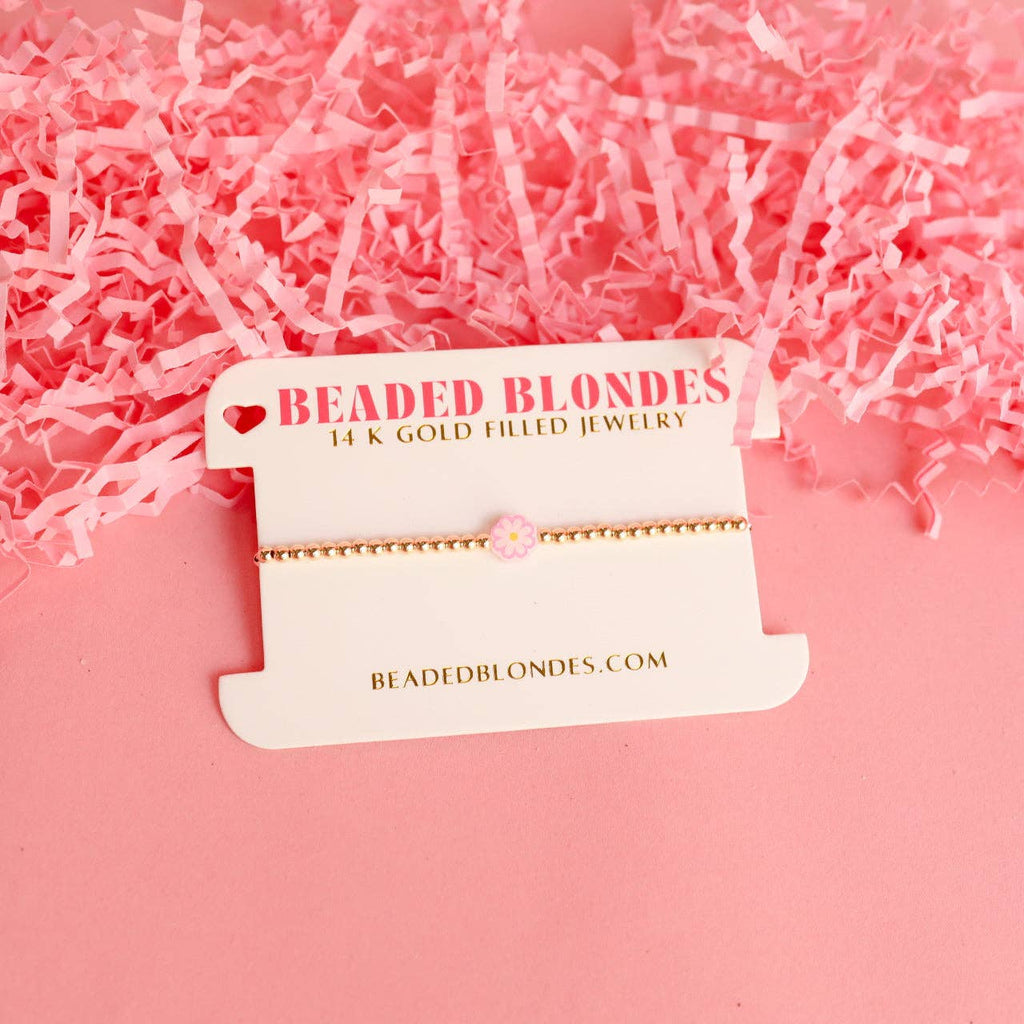Daisy Bracelet: Standard 6.75 inch | Beaded Blondes