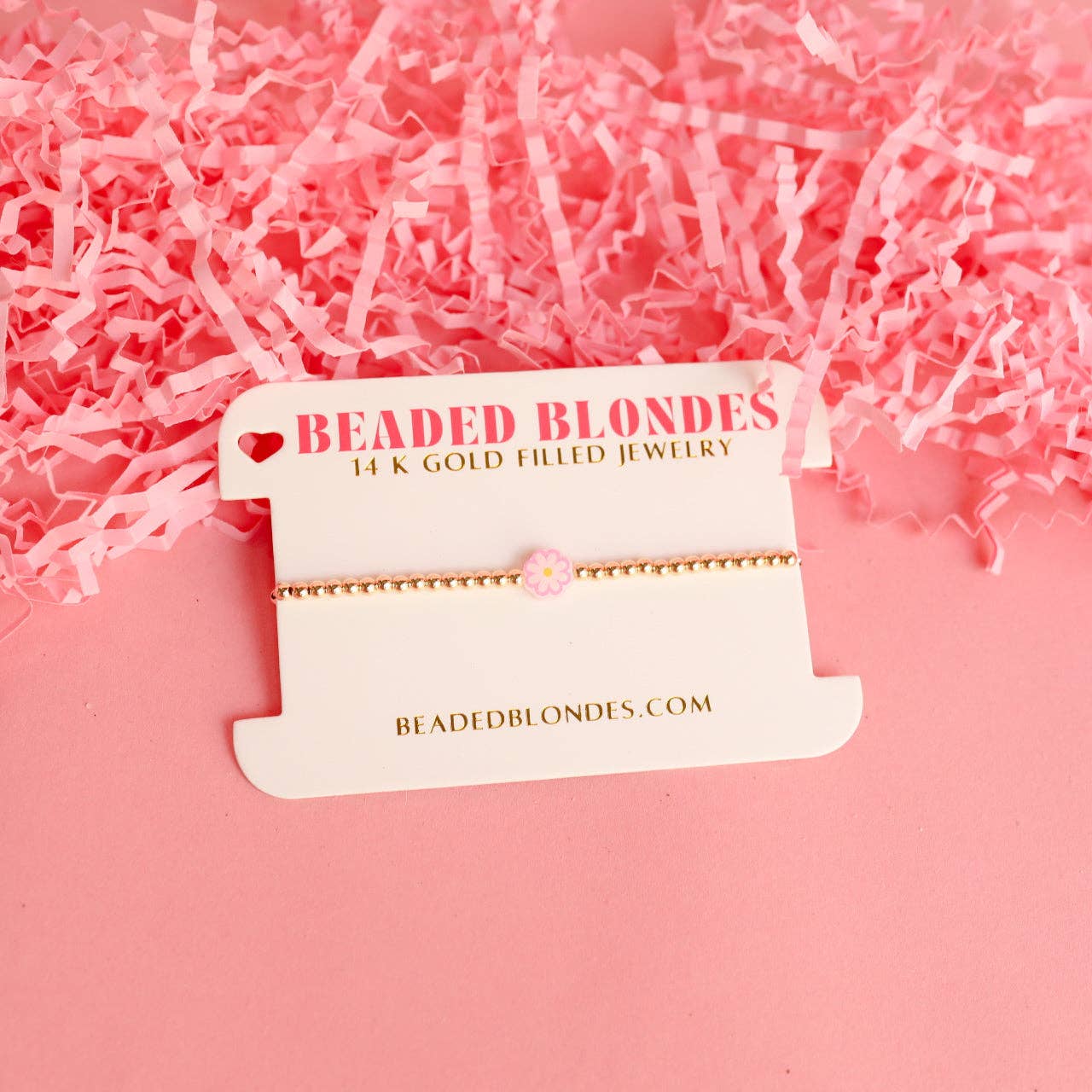 Daisy Bracelet: Standard 6.75 inch | Beaded Blondes