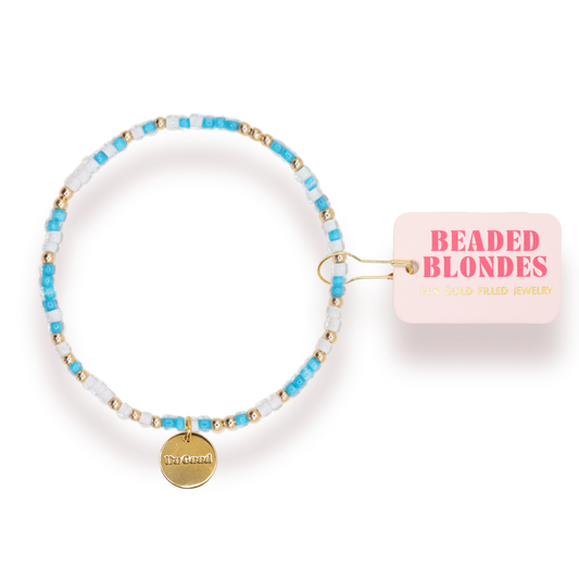 Do Good Charm Sprinkle Bracelet: Standard 6.75 inch | Beaded Blondes