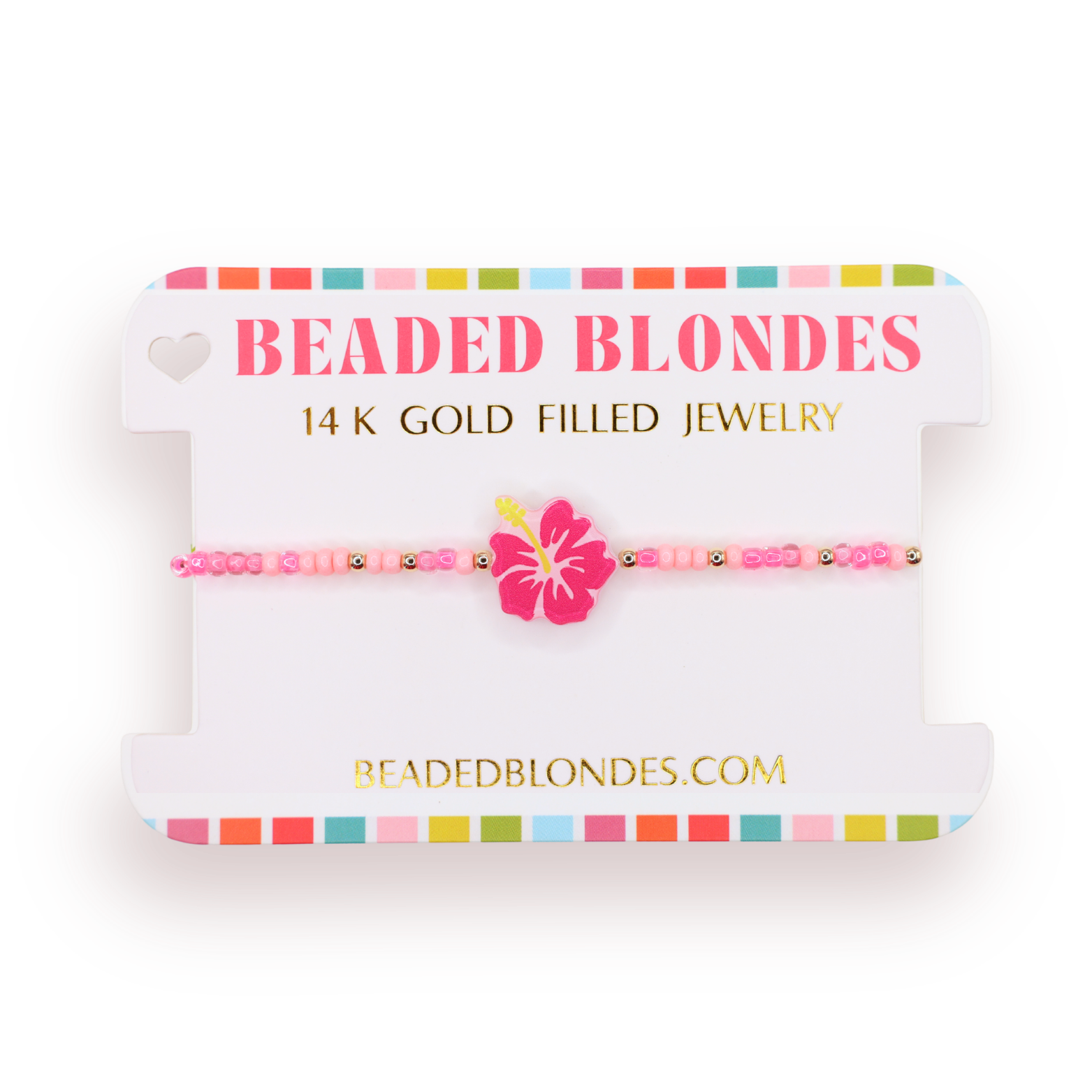 Hawaiian Flower Bracelet on Color: Standard 6.75 inch | Beaded Blondes