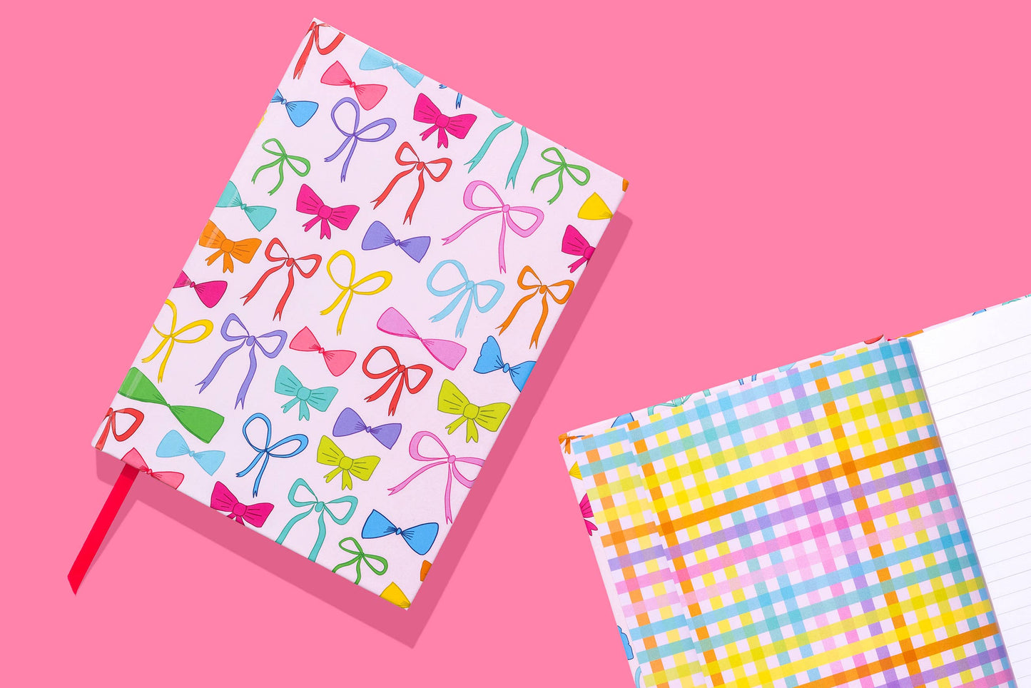 Hardcover Notebook - Colorful Bows – Calligraphy Creations In KY