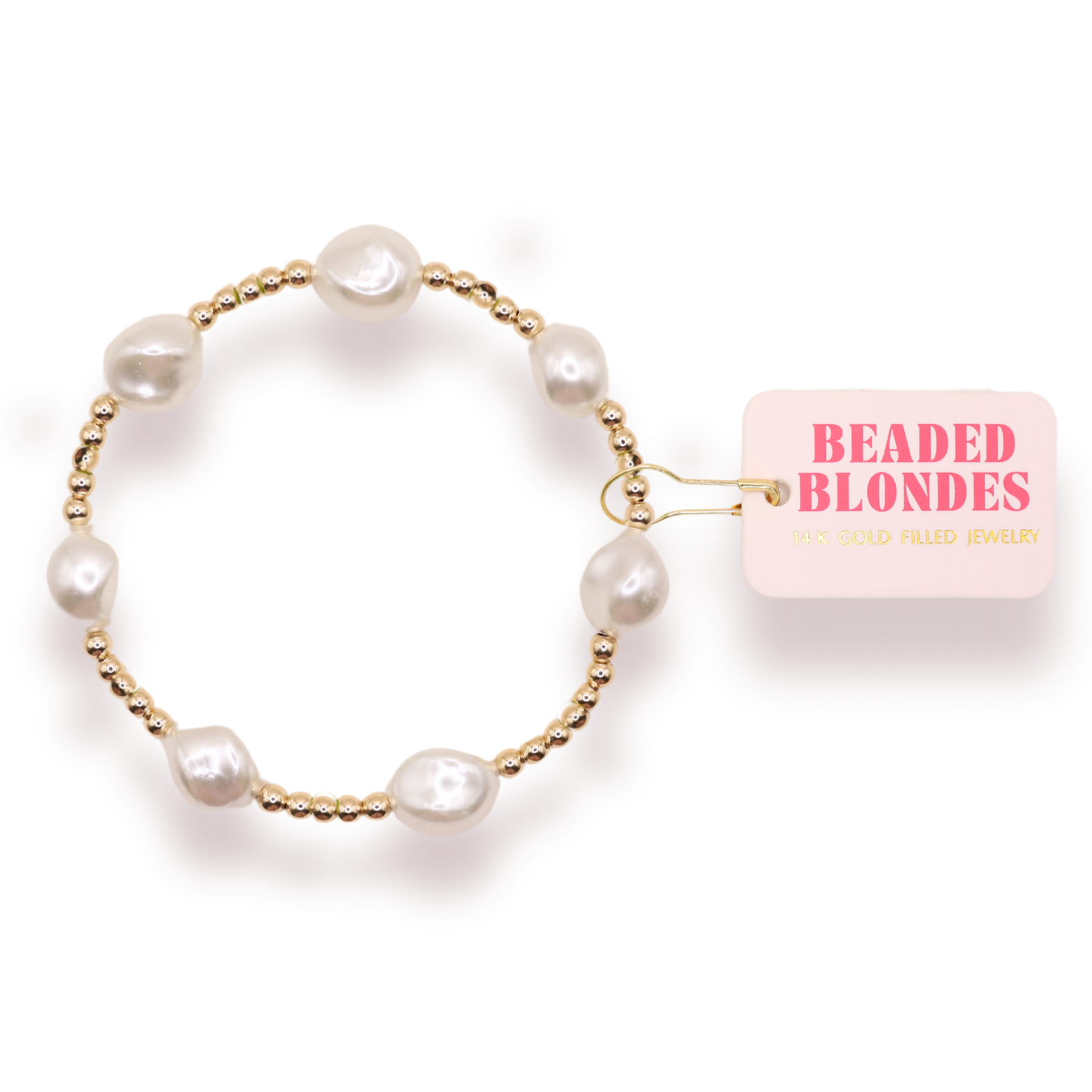 Sadie Beaded Blondes Bracelet: Standard 6.75 inch