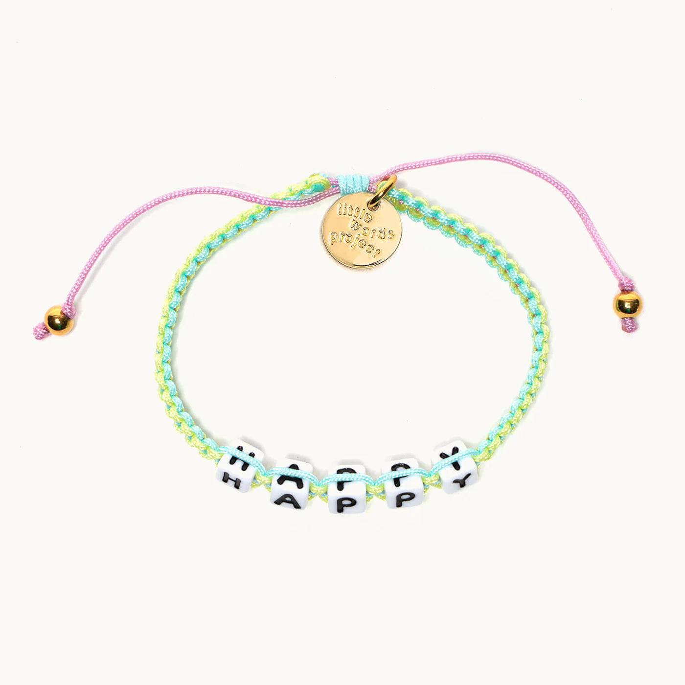 Happy / Little Words Project Woven Bracelet