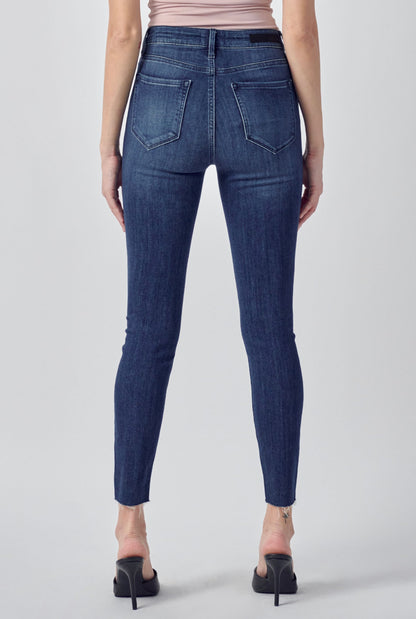 High Rise Straight Cut Ankle Skinny • Cello