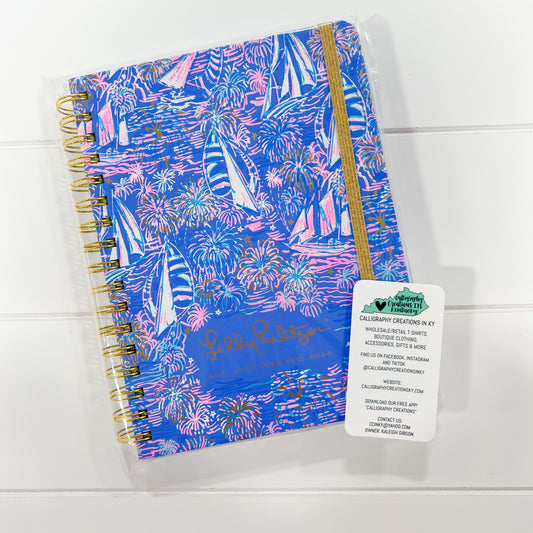 Boca Blue Its A Sailabration | Lilly Pulitzer 17 Month Large Agenda