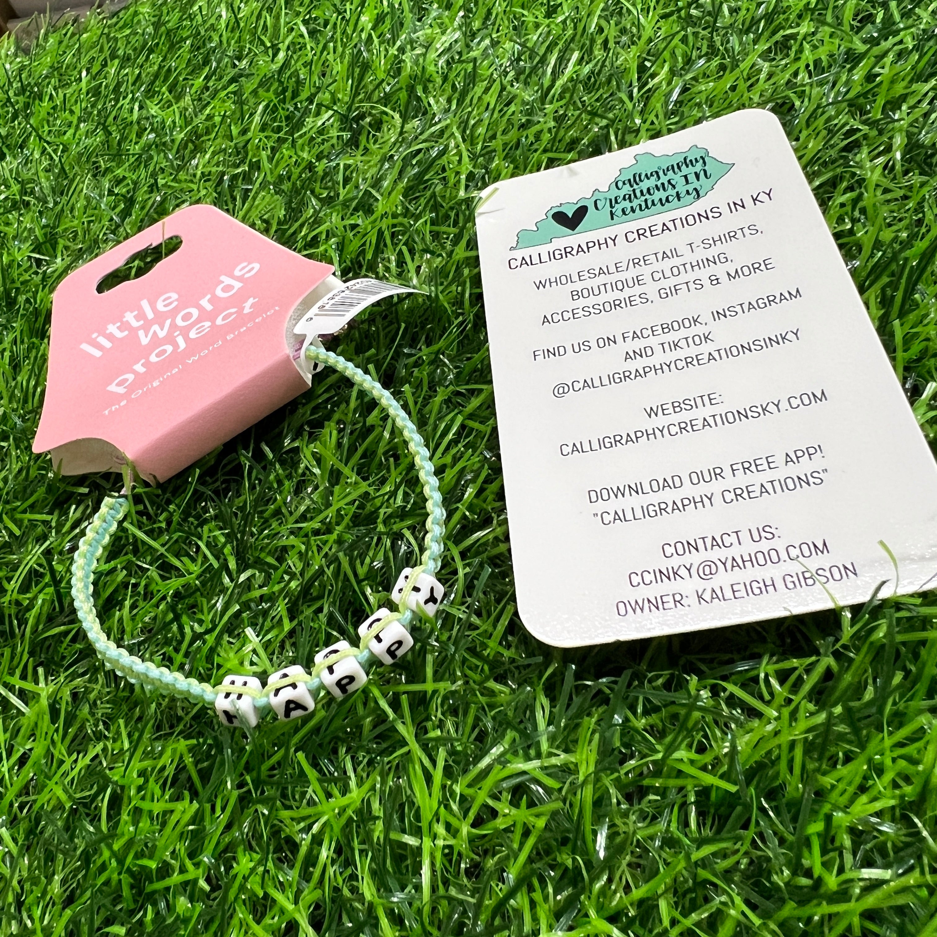 Happy / Little Words Project Woven Bracelet